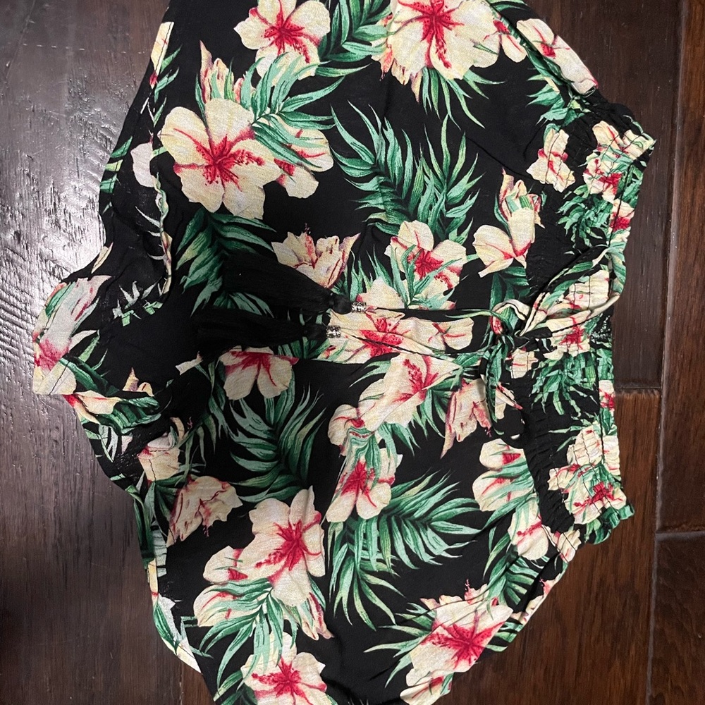 Floral beach shorts